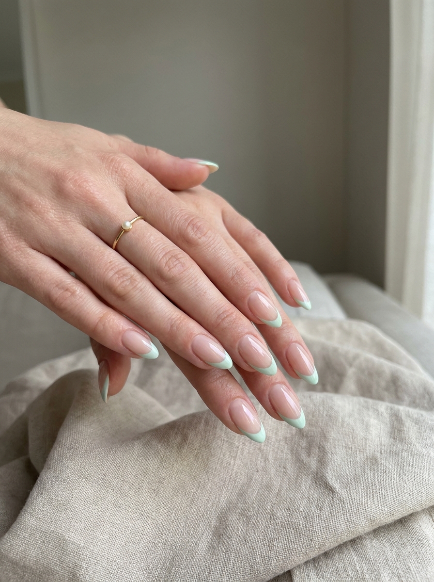 Mint French Tips